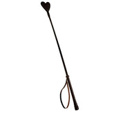 Bound Nubuck Leather Heart-Shaped Crop